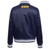 Chicago bulls script tail womens satin varsity jacket navy 4