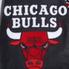 Chicago bulls script tail wool leather varsity jacket red black 1