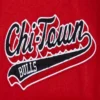 Chicago bulls script tail wool leather varsity jacket red black 2