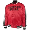Chicago bulls the offensive satin varsity jacket red 4