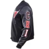 Chicago bulls wool leather black varsity jacket 3 1 1