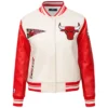 Chicago bulls wool leather varsity jacket 1 1