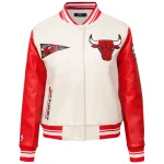 Chicago Bulls Retro Classic Women's Wool/Leather Jacket