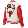 Chicago bulls wool leather varsity jacket 3 1 1