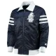 Chicago cubs captain iii satin varsity jacket navy 1