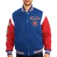 Chicago cubs franchise blue red wool varsity jacket 1
