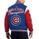 Chicago cubs franchise blue red wool varsity jacket 2