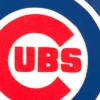 Chicago cubs logo genuine leather varsity jacket blue 3
