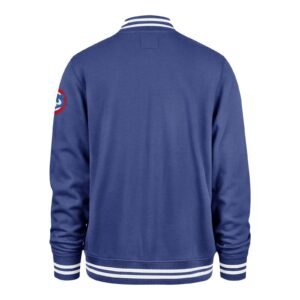 Chicago cubs pack pro camden full zip track varsity jacket blue 1
