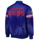 Chicago cubs pick roll full snap satin varsity jacket blue 1