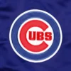 Chicago cubs pick roll full snap satin varsity jacket blue