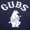 Chicago cubs retro classic womens wool leather varsity jacket navy white 3