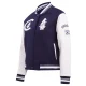 Chicago cubs retro classic womens wool leather varsity jacket navy white 6