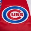 Chicago cubs script tail satin jacket red 4