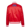 Chicago cubs script tail satin varsity jacket red 2