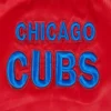 Chicago cubs script tail satin varsity jacket red 3