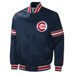 Chicago Cubs Slider Navy Satin Jacket