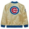 Chicago cubs team og 20 full zip satin varsity jacket gold 2