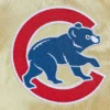 Chicago cubs team og 20 full zip satin varsity jacket gold 3
