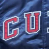 Chicago cubs the ace satin varsity jacket blue