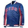 Chicago cubs the ace satin varsity jacket blue 2