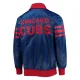 Chicago cubs the captain ii satin varsity jacket blue 2