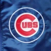 Chicago cubs the captain ii satin varsity jacket blue 3