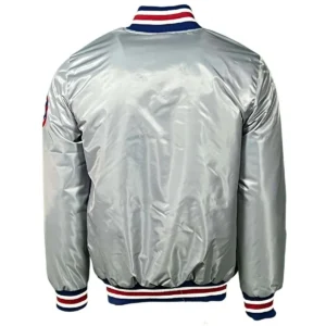Chicago cubs vintage grey satin varsity jacket