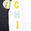 Chicago sky classic chi word logo left sleeve leather
