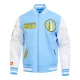 Chicago sky retro classic blue white jacket