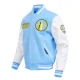 Chicago sky retro classic ribbed varsity jacket