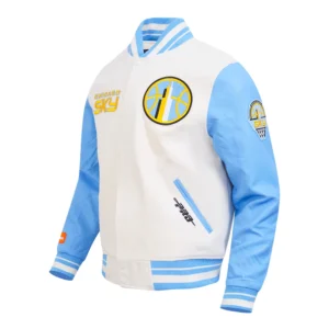 Chicago sky retro classic varsity jacket