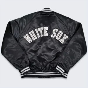 Chicago white sox 80s black bomber jacket