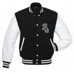 Chicago White Sox Letterman Black Wool/Leather Jacket