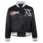 Chicago White Sox Mashup Woman's Black Satin Jacket