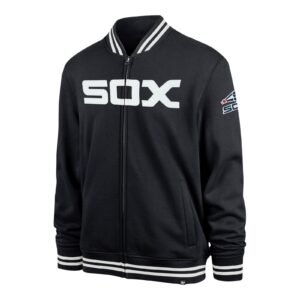 Chicago white sox pack pro camden full zip track varsity jacket navy