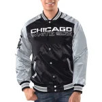 Chicago White Sox Renegade Black/Grey Satin Jacket