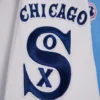 Chicago white sox retro classic wool leather varsity jacket blue white
