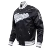 Chicago white sox script tail mens satin jacket black 1