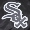 Chicago white sox script tail mens satin jacket black 4