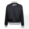 Chicago white sox script tail satin varsity jacket black 3