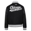 Chicago white sox script tail wool leather varsity jacket 4
