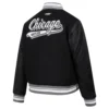 Chicago white sox script tail wool leather varsity jacket 5