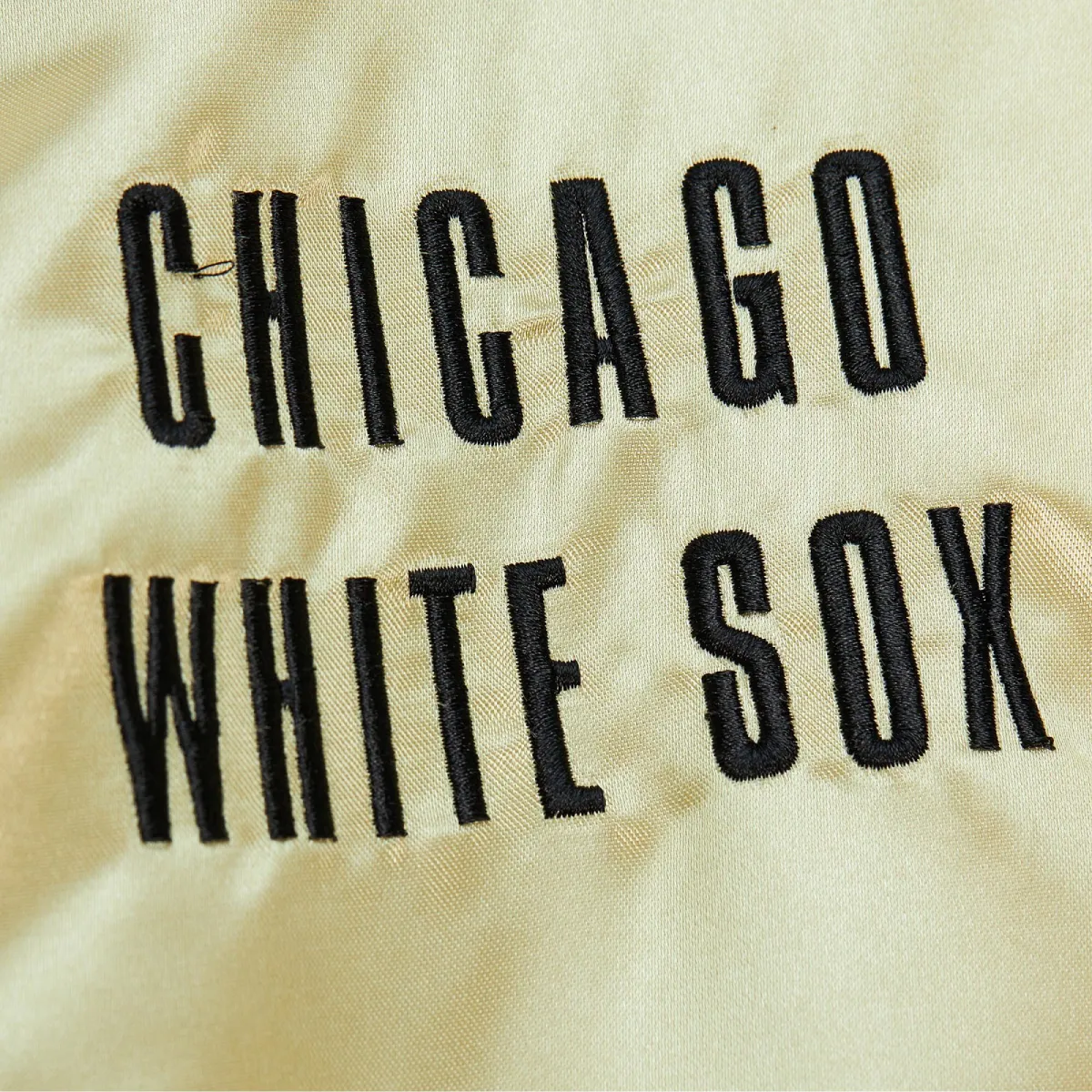 Chicago white sox team og 20 full zip satin varsity jacket gold 5