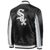 Chicago white sox the ace satin varsity jacket black 1
