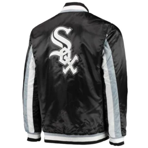 Chicago white sox the ace satin varsity jacket black 1