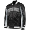 Chicago white sox the ace satin varsity jacket black 2
