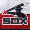 Chicago white sox the ambassador full snap satin varsity jacket navy