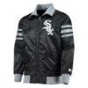 Chicago white sox the captain ii satin varsity jacket black 1