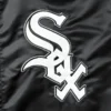 Chicago white sox the captain ii satin varsity jacket black 3